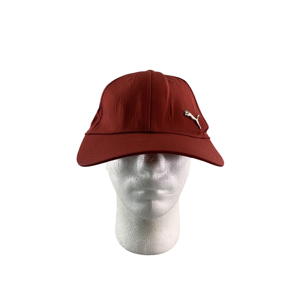 Puma Hat Cap Fitted Mens S/M Red Stretch Performance Athletic Baseball Golf code
